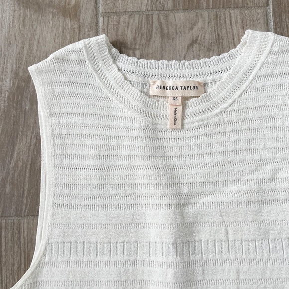 [Rebecca Taylor] Peplum Sweater Tank - Picture 2 of 3